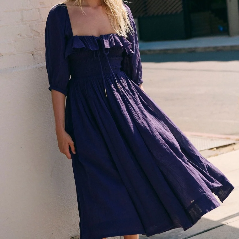 Free People Plum Midi Dress